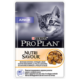 ПРО ПЛАН Влажный корм для котят Purina Pro Plan Junior, курица, пауч, 85 г